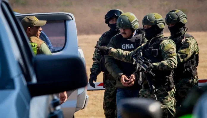 Operativo de Gendarmería nacional.